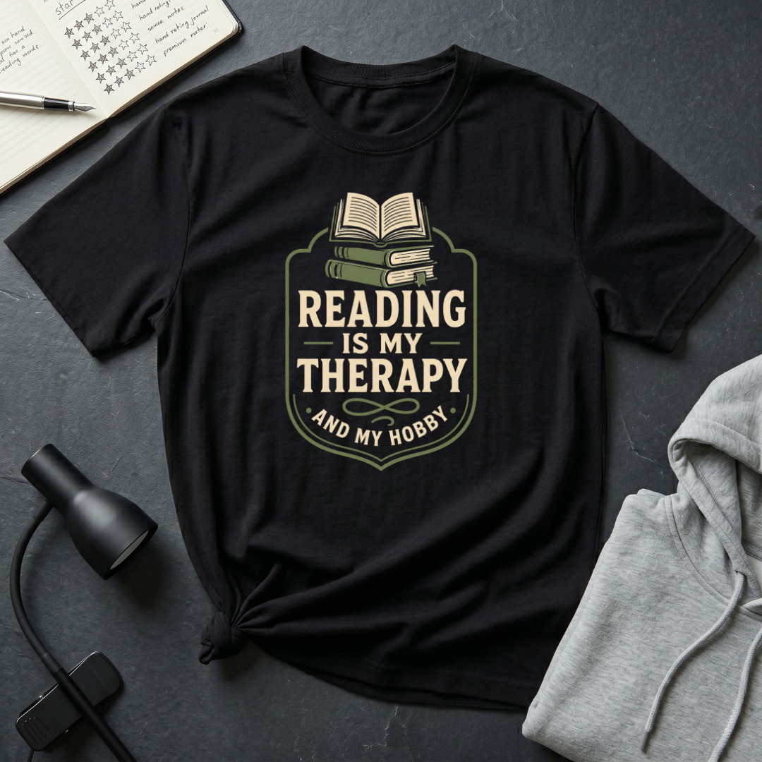 Reading Is My Therapy T Shirt