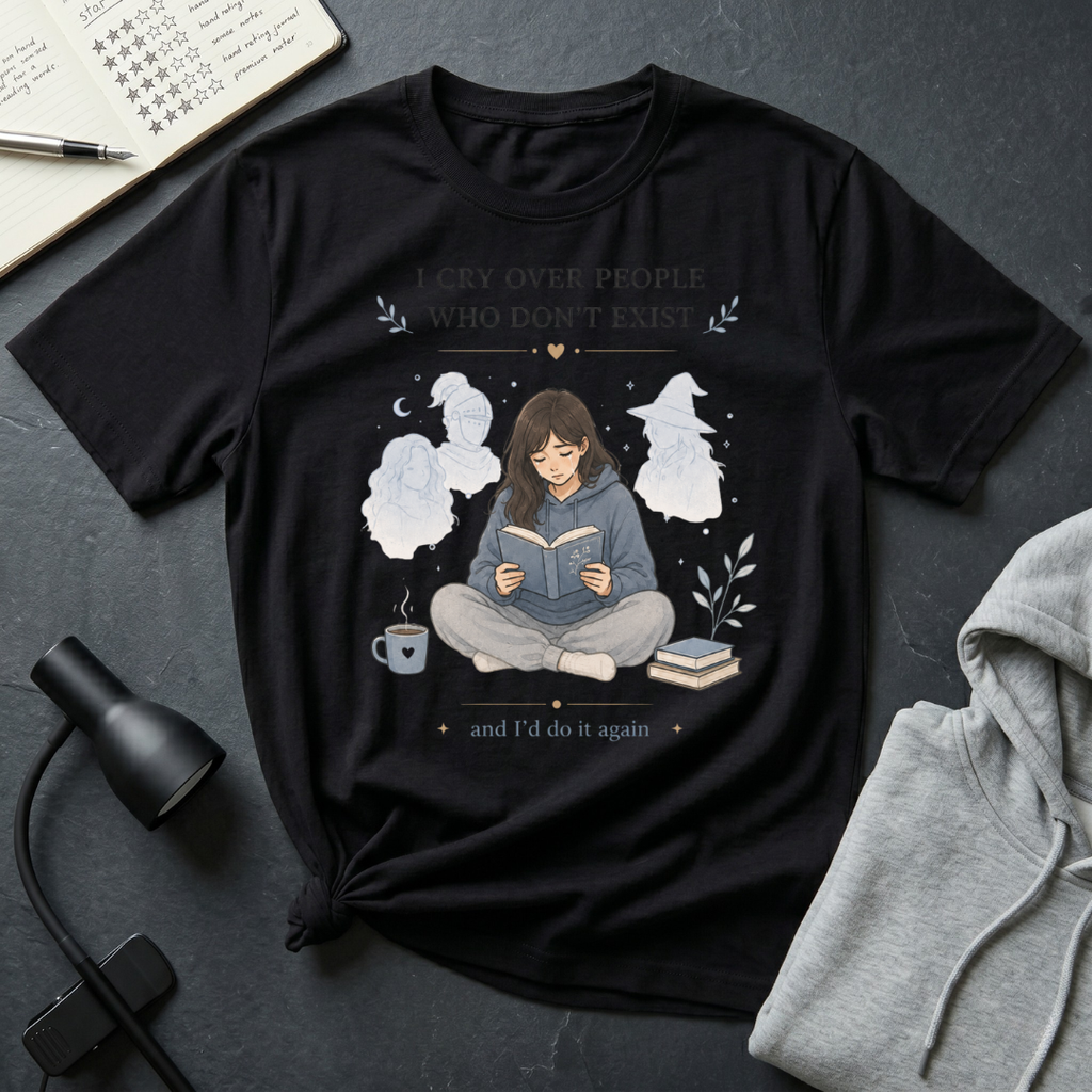 Girl Crying Over A Book T Shirt