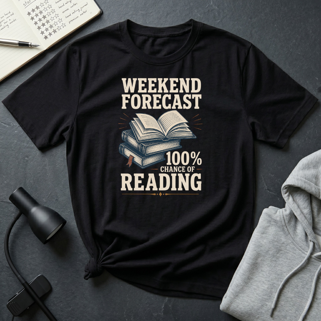 100% Chance of Reading T Shirt