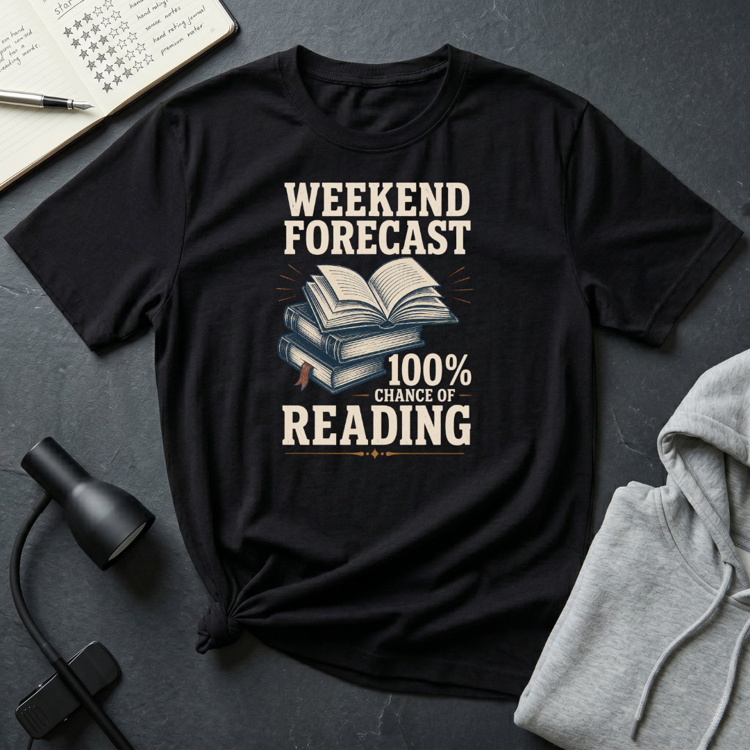 100% Chance of Reading T Shirt