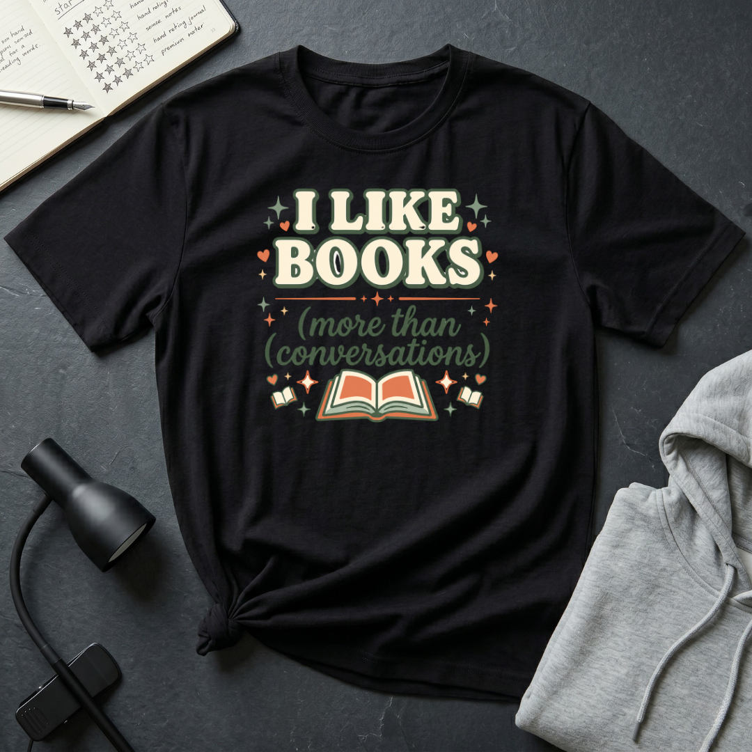 I Like Books T Shirt
