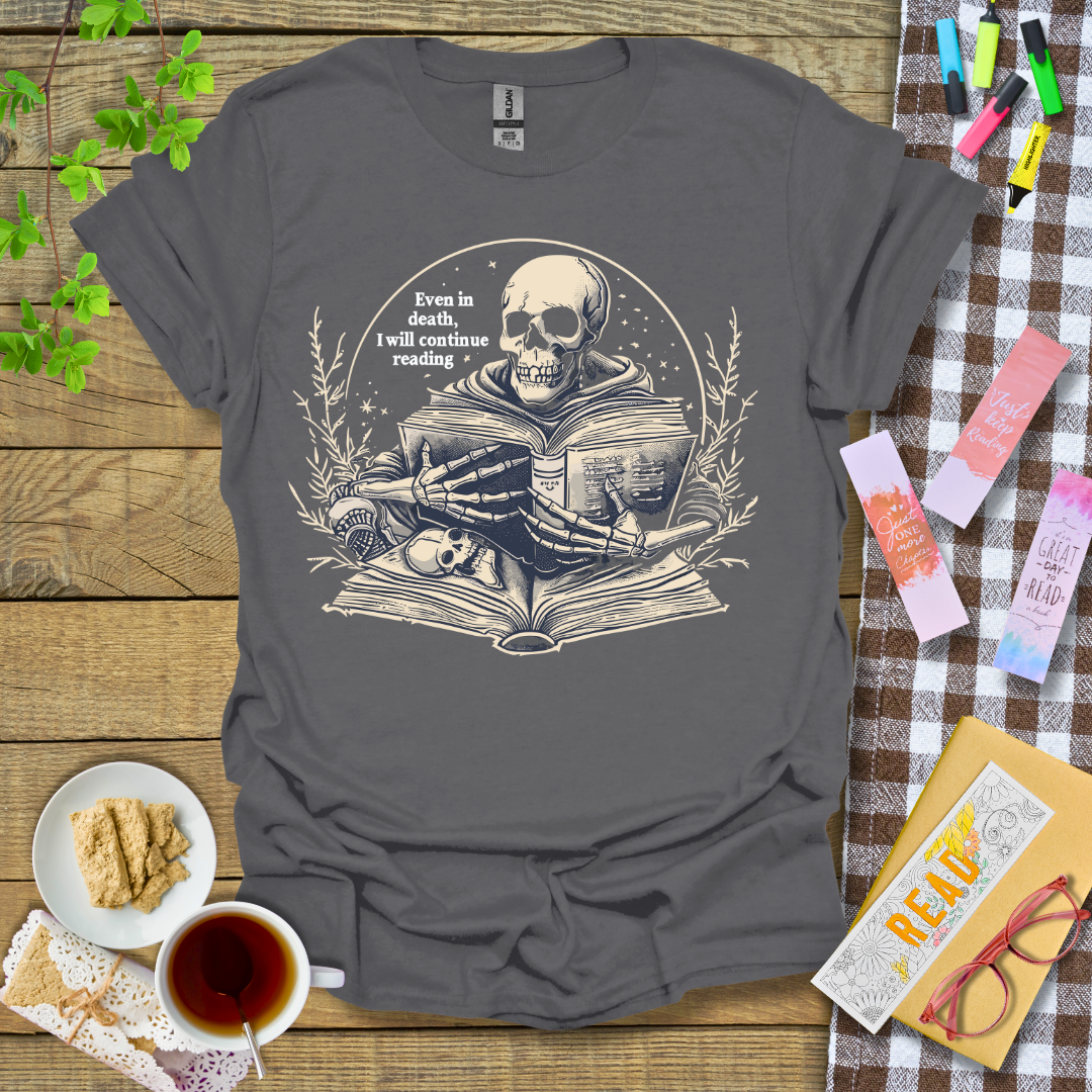 Reading Never Stop Graphic T Shirt