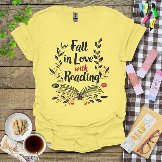 Fall In Love With Reading Graphic T Shirt