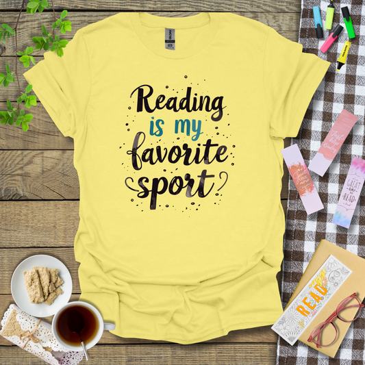 Reading Is My Favorite Sport Graphic T Shirt
