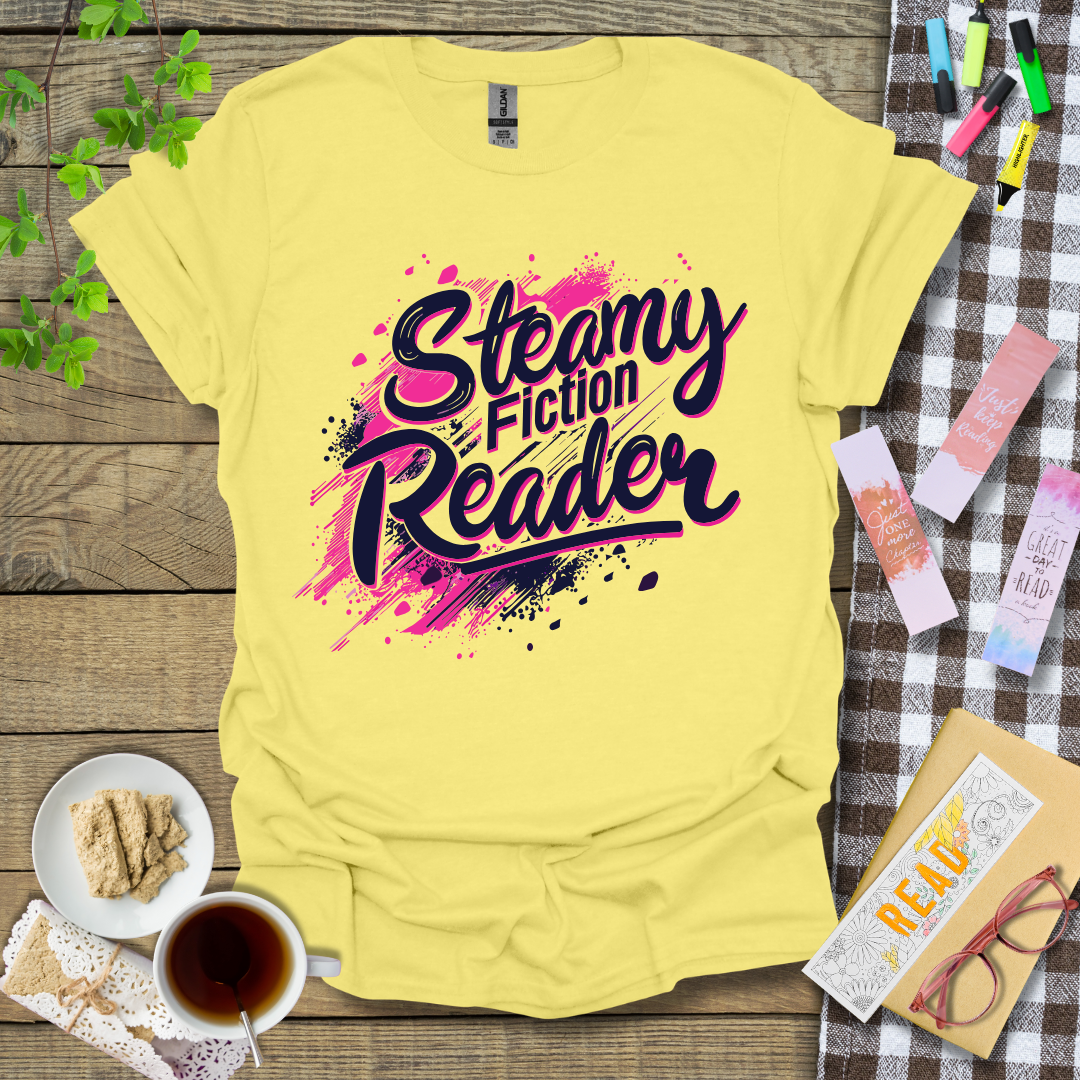 Steamy Fiction Reader Graphic T Shirt