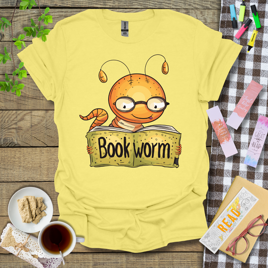 Reading Bookworm Graphic T Shirt