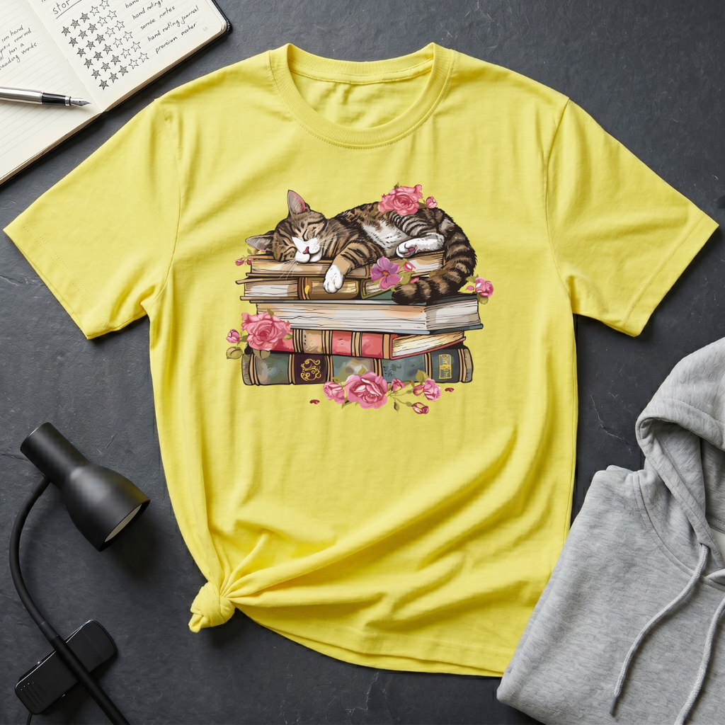 Sleeping Cat T Shirt