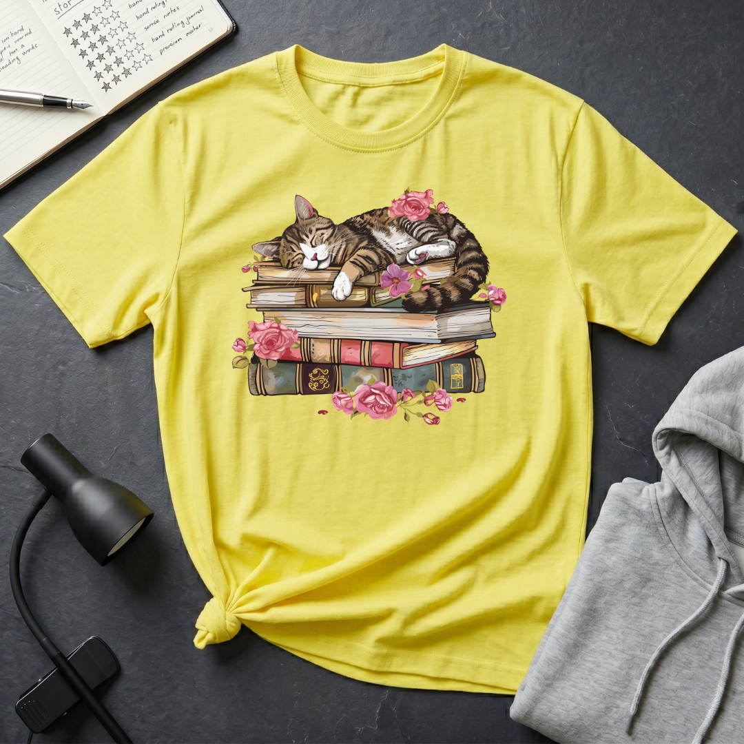 Sleeping Cat T Shirt