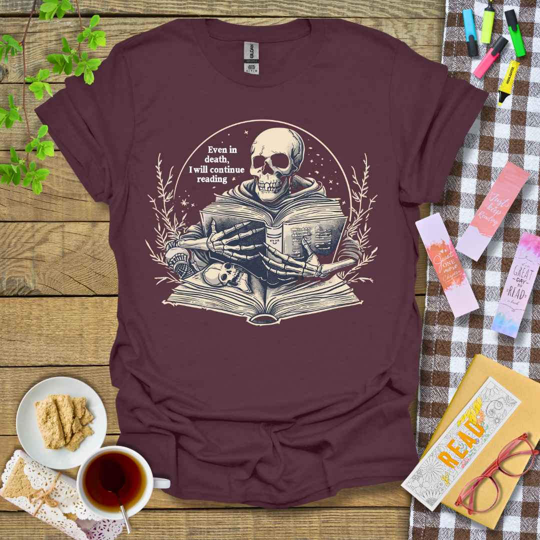 Reading Never Stop Graphic T Shirt