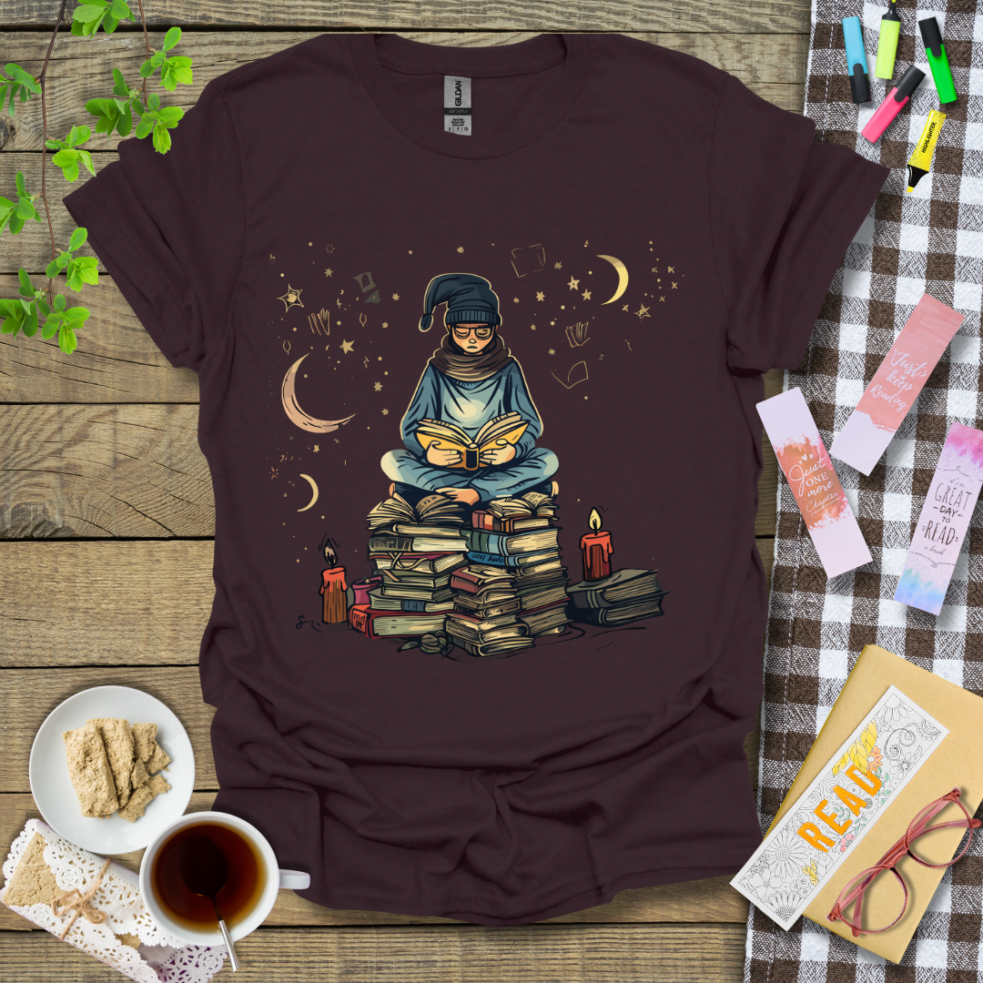 Reading Under The Stars Graphic T Shirt