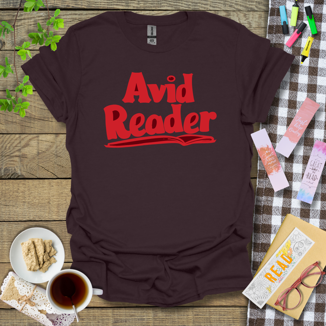Avid Reader Graphic T Shirt