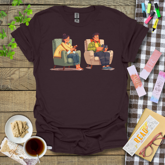 Reader Girlfriend Gamer Boyfriend Graphic T Shirt