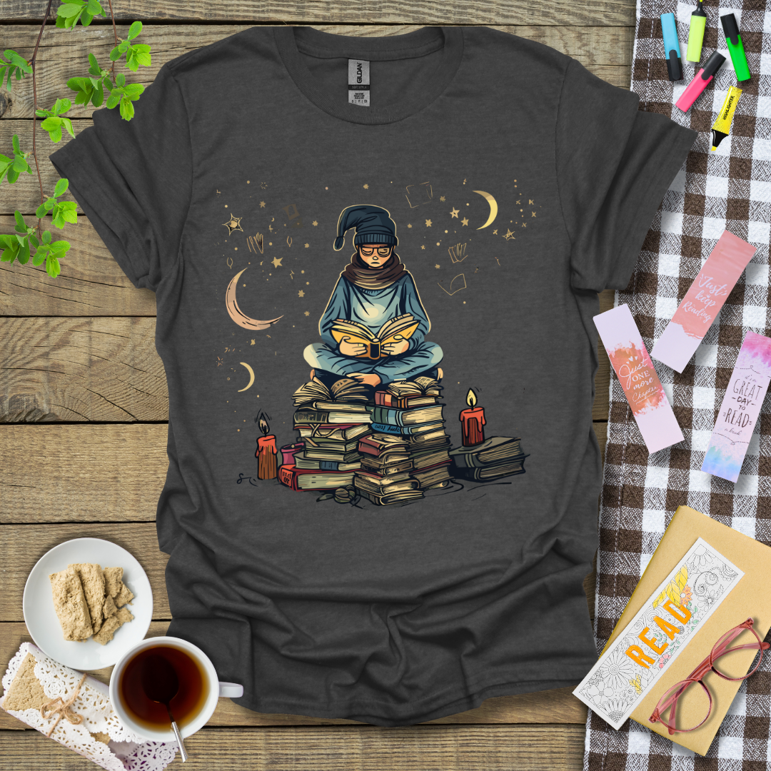 Reading Under The Stars Graphic T Shirt