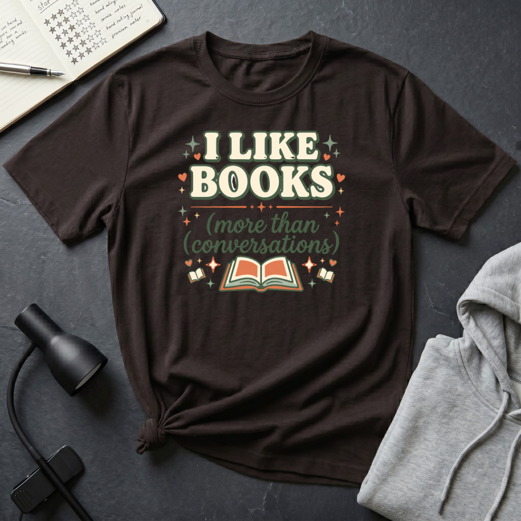 I Like Books T Shirt
