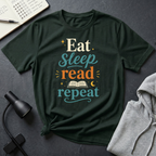 Eat Sleep Read Repeat T Shirt