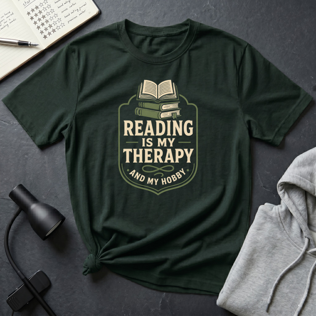 Reading Is My Therapy T Shirt