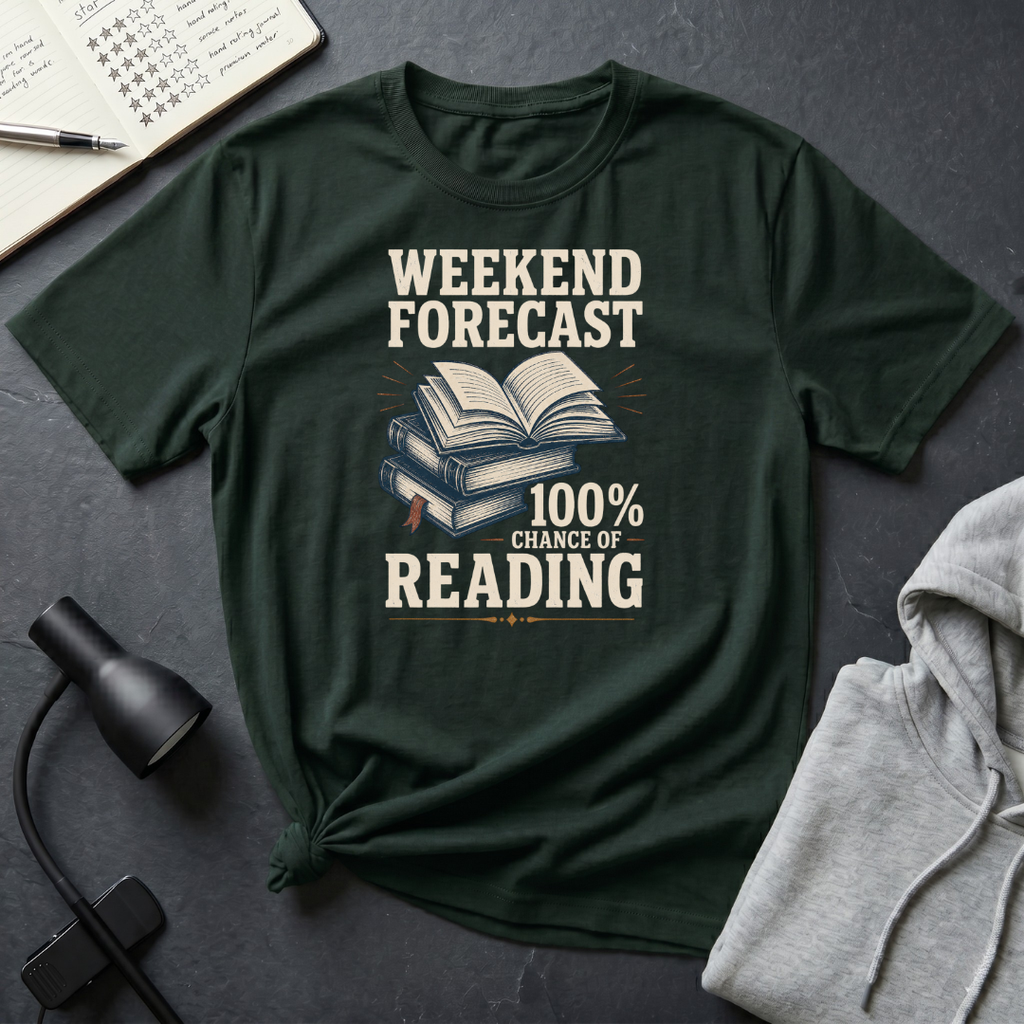 100% Chance of Reading T Shirt