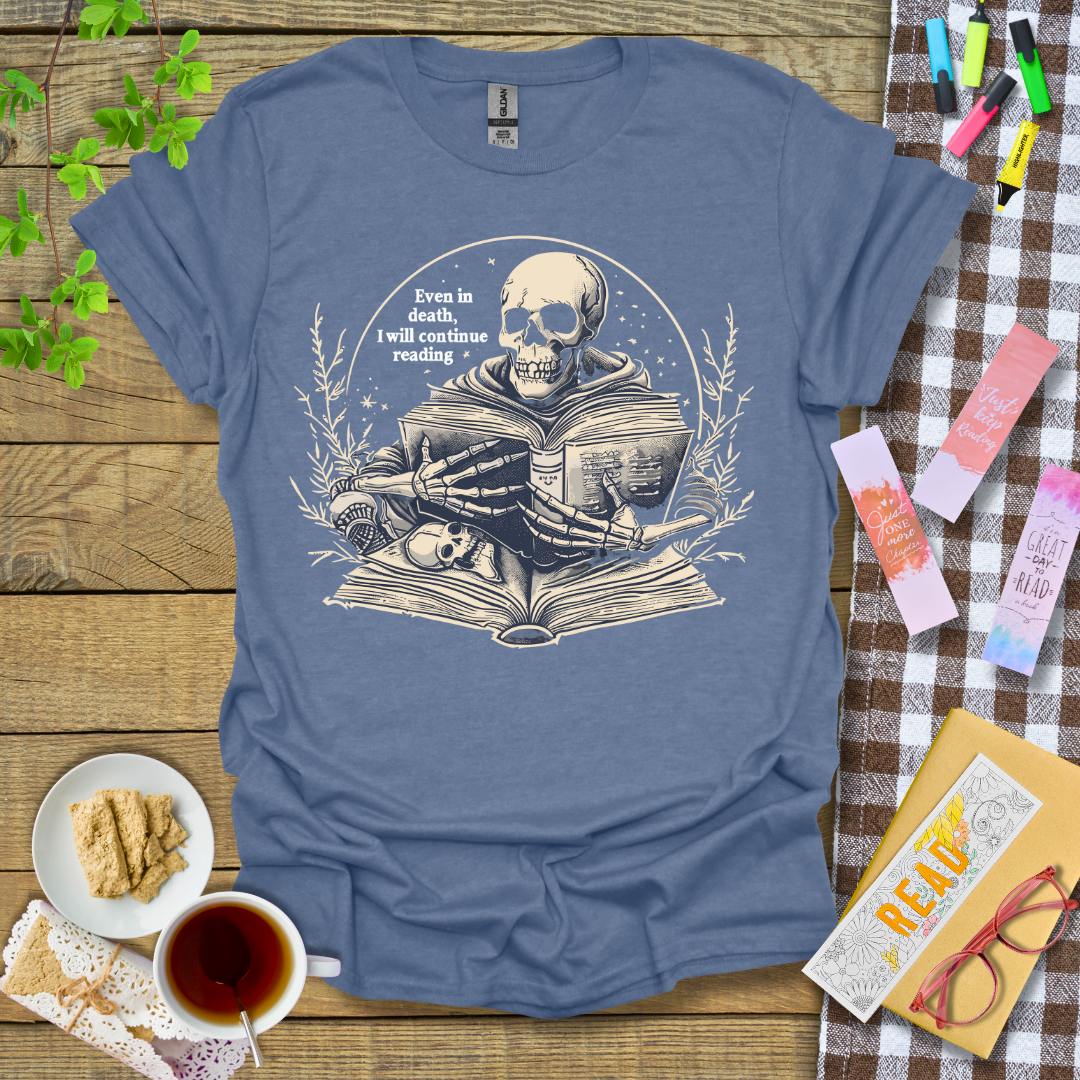 Reading Never Stop Graphic T Shirt