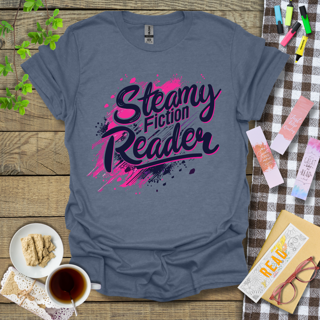 Steamy Fiction Reader Graphic T Shirt