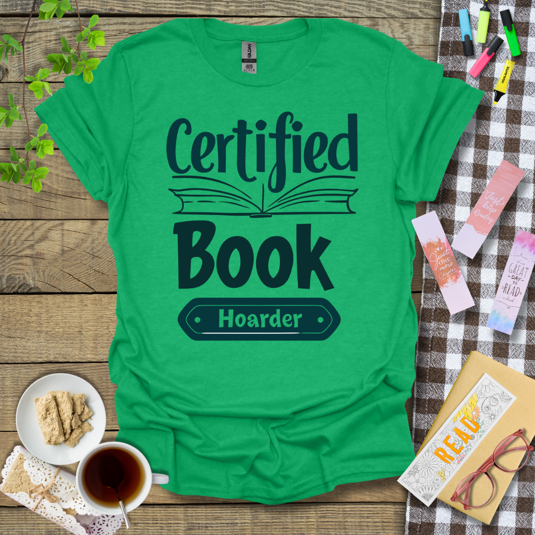 Certified Book Hoarder Graphic T Shirt