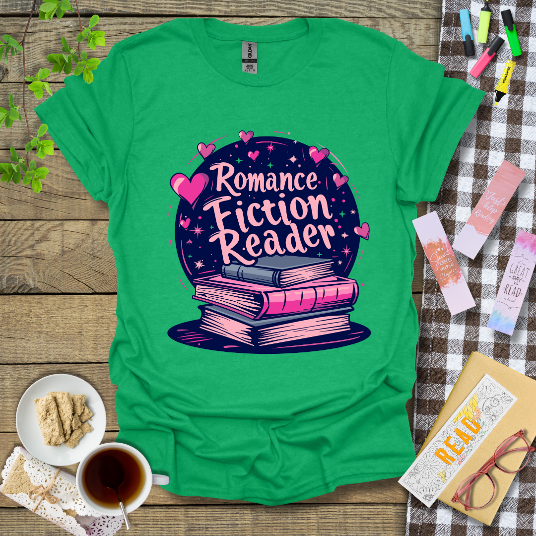 Romance Fiction Reader Graphic T Shirt ver 2