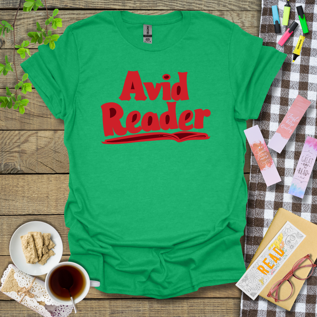 Avid Reader Graphic T Shirt