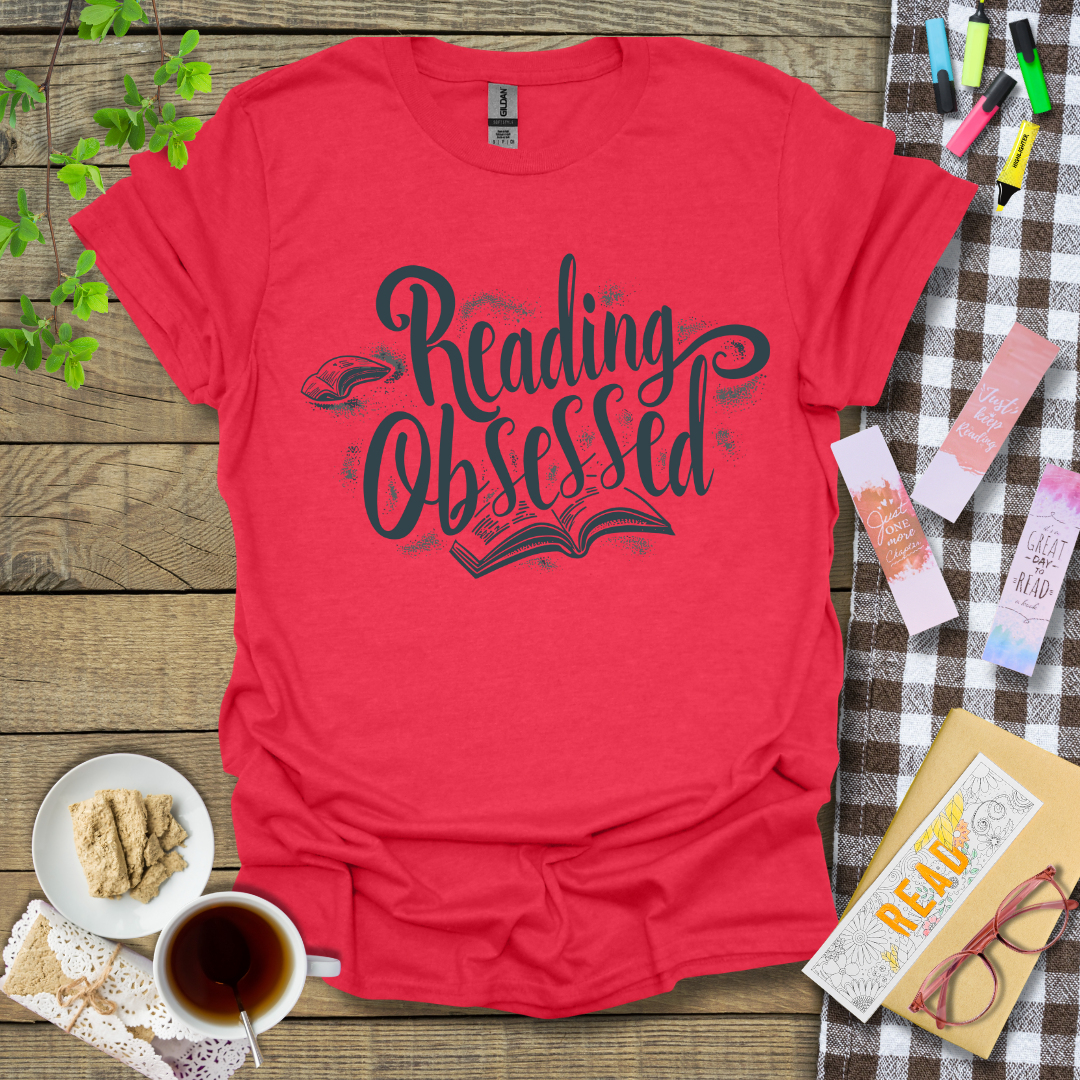 Reading Obsessed Graphic T Shirt