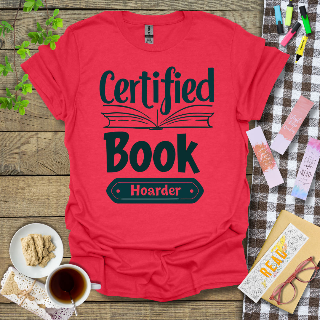 Certified Book Hoarder Graphic T Shirt