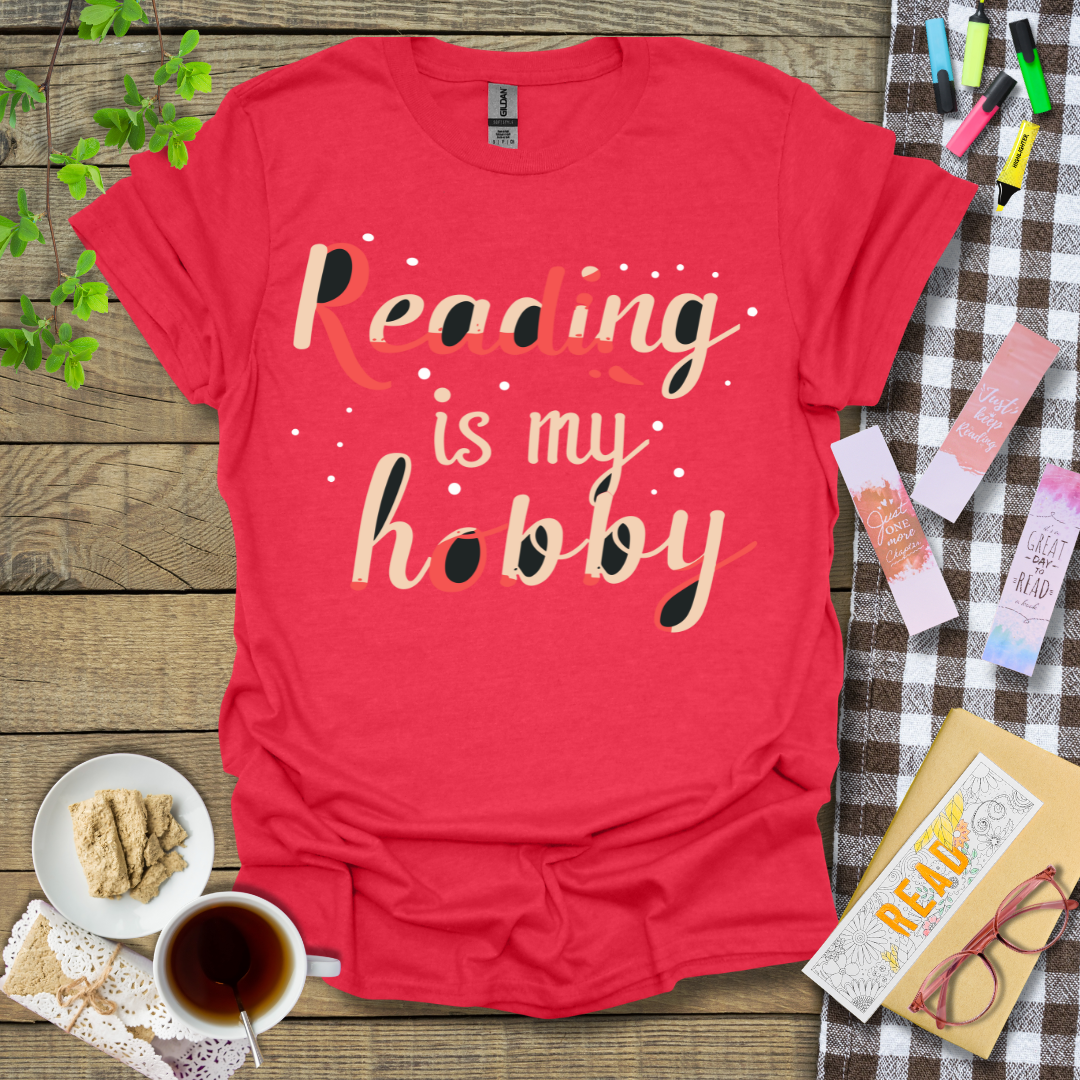 Reading Is My Hobby Graphic T Shirt