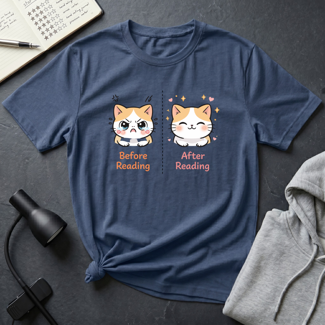 Before-After Reading T Shirt