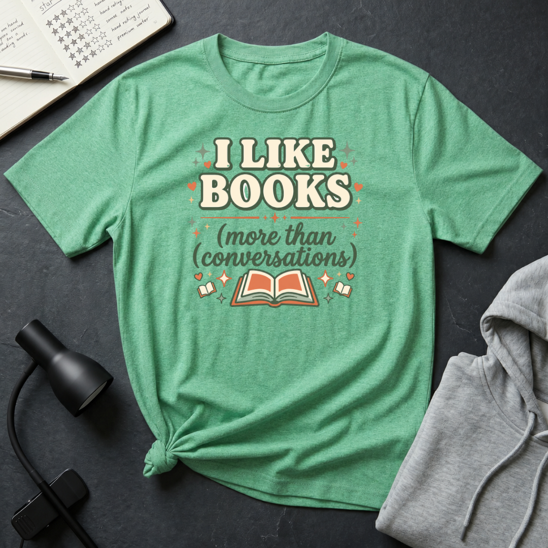 I Like Books T Shirt