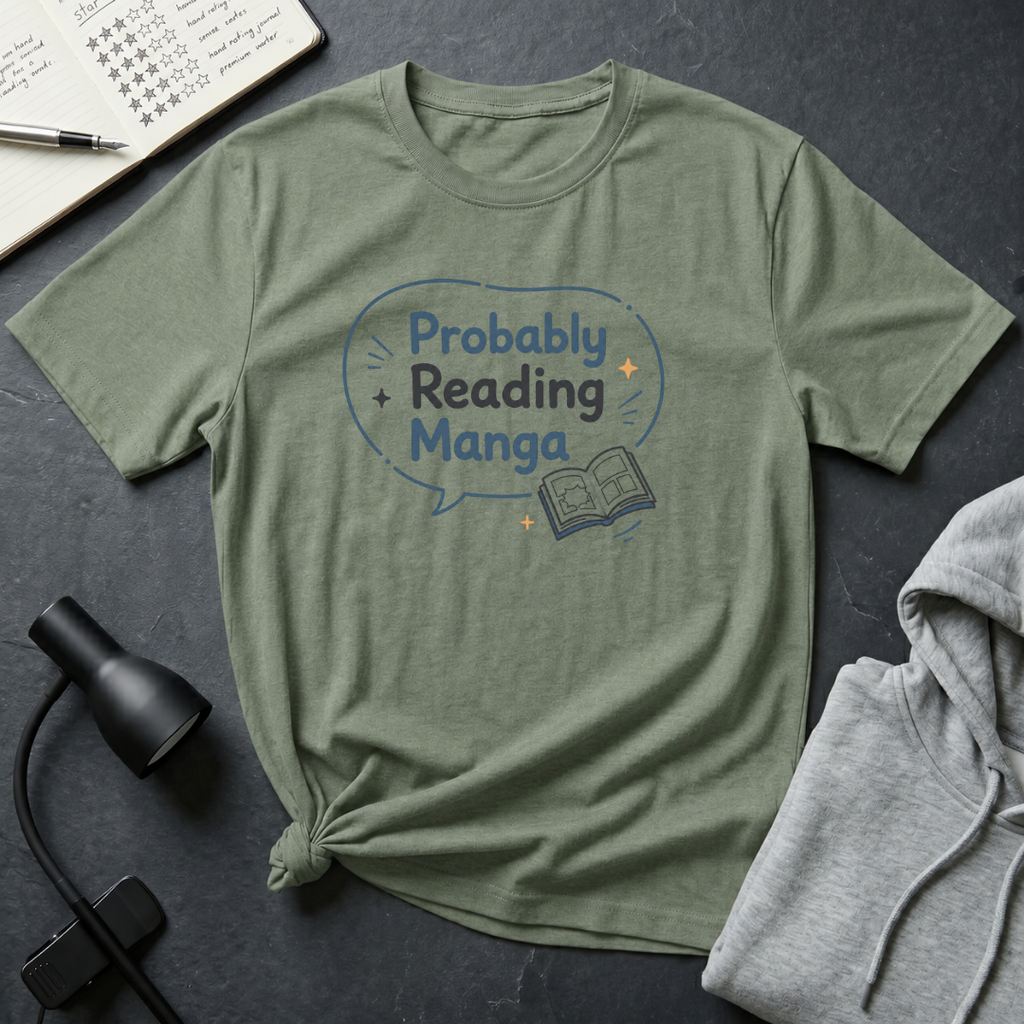 Probably Reading Manga T Shirt