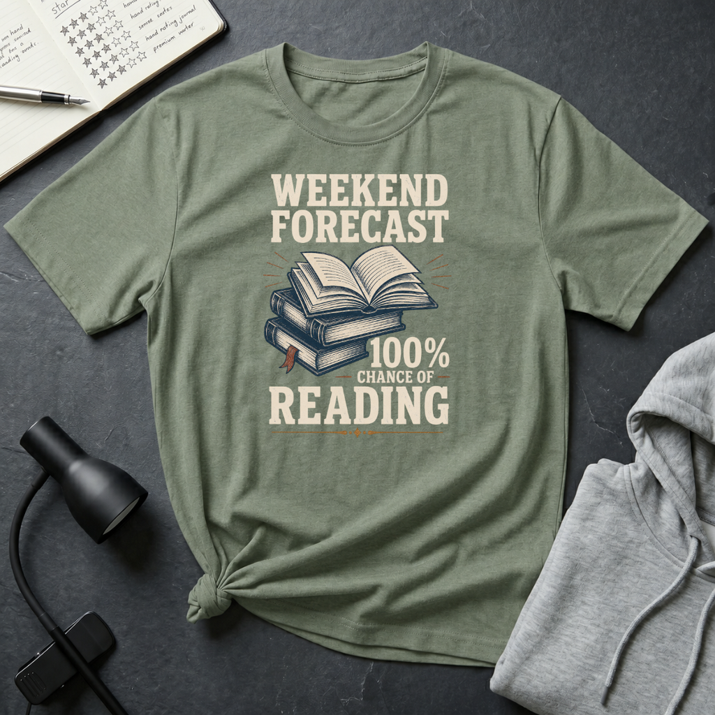 100% Chance of Reading T Shirt