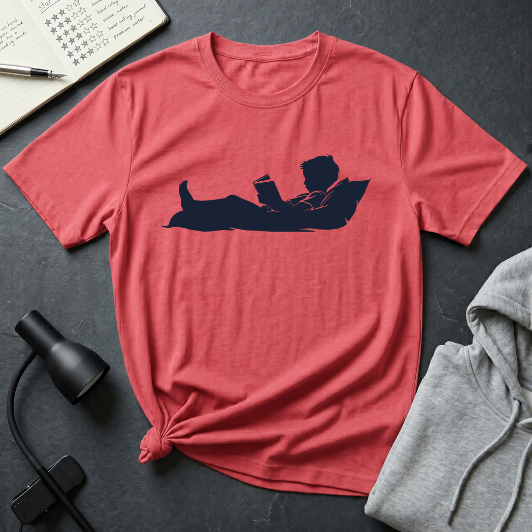 Boy  Reading Silhouette T Shirt