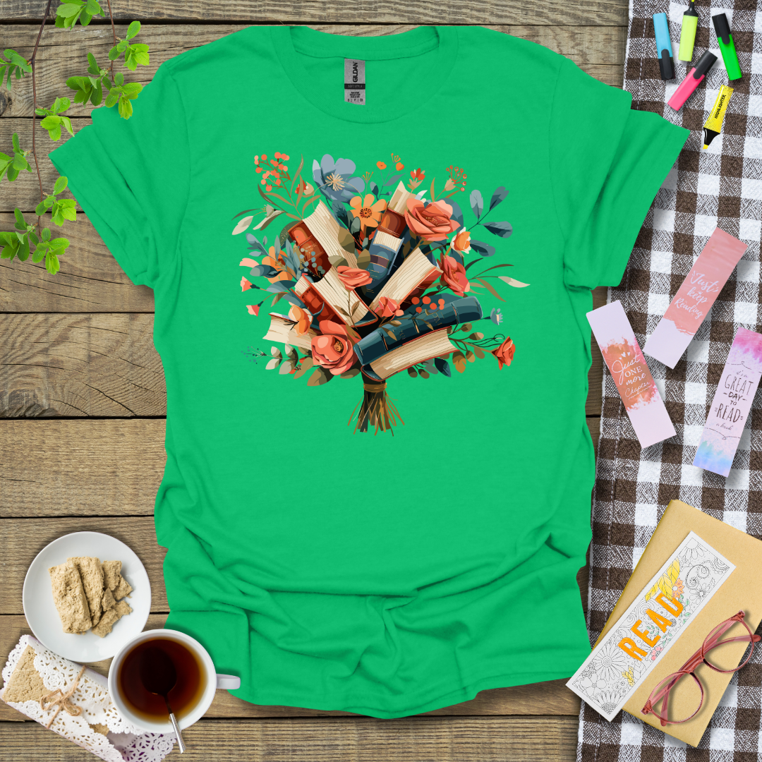 A Bouquet of Books Graphic T shirt