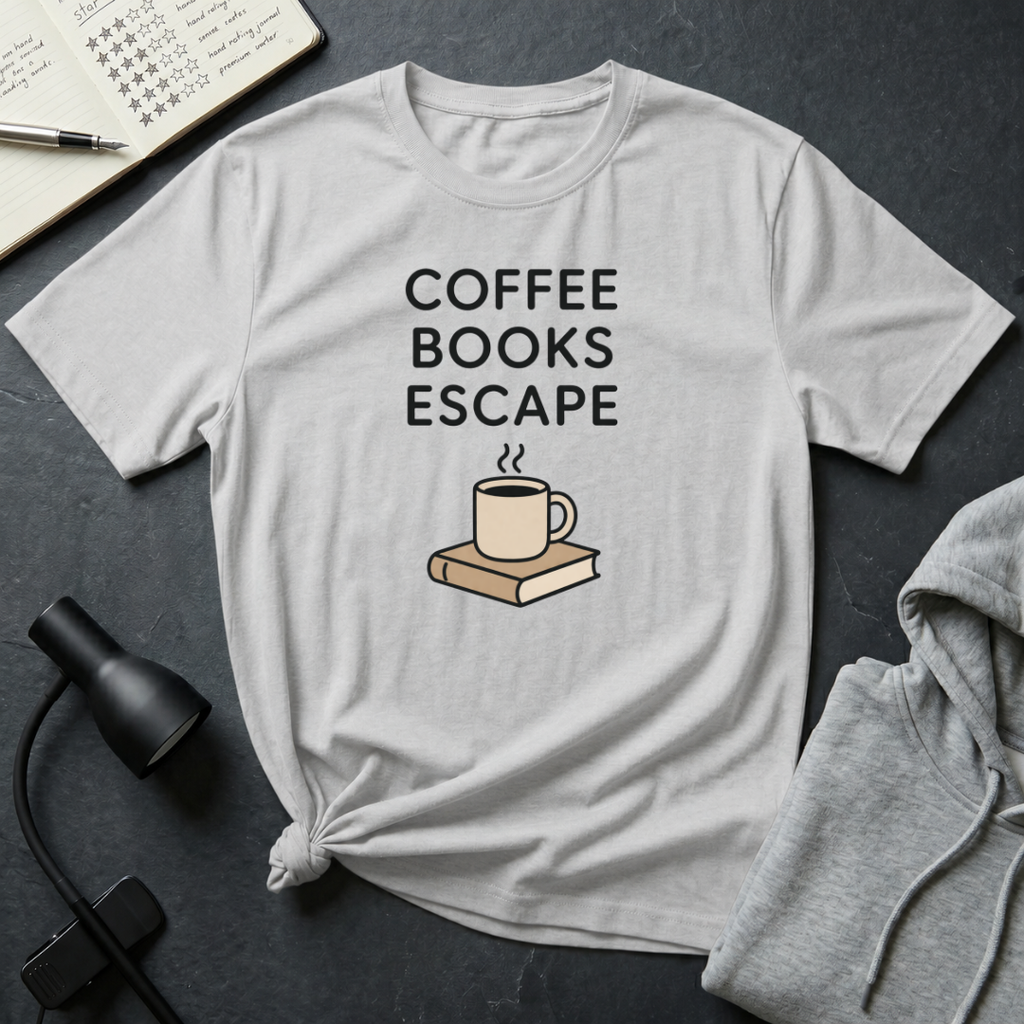 Coffee Books Escape T Shirt