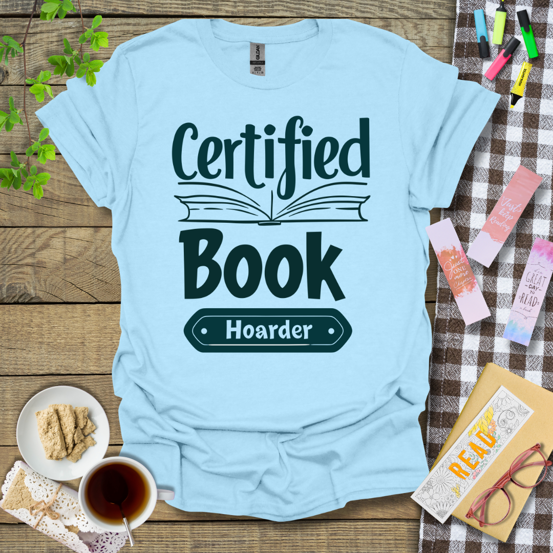 Certified Book Hoarder Graphic T Shirt
