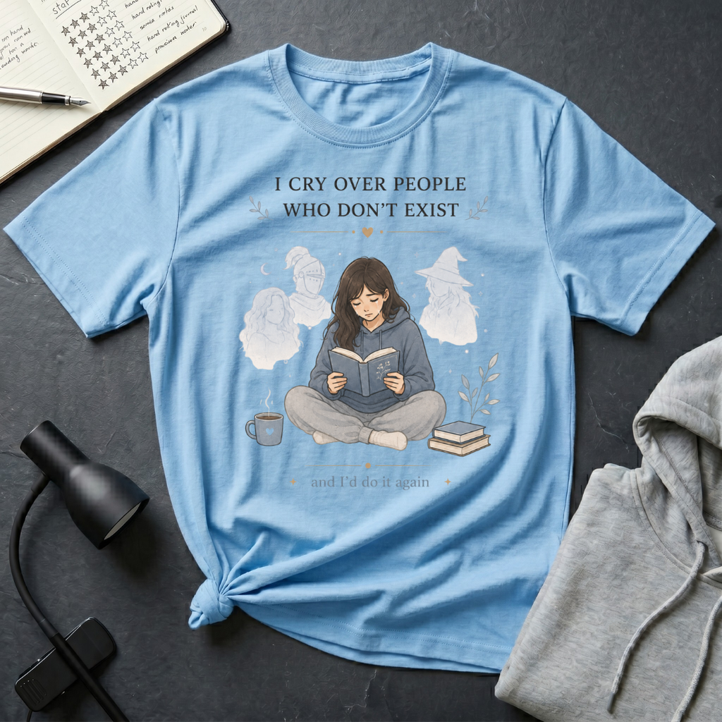 Girl Crying Over A Book T Shirt