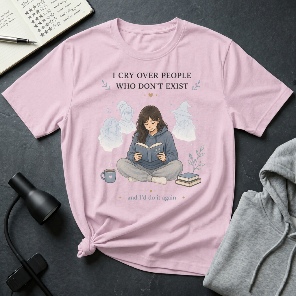 Girl Crying Over A Book T Shirt