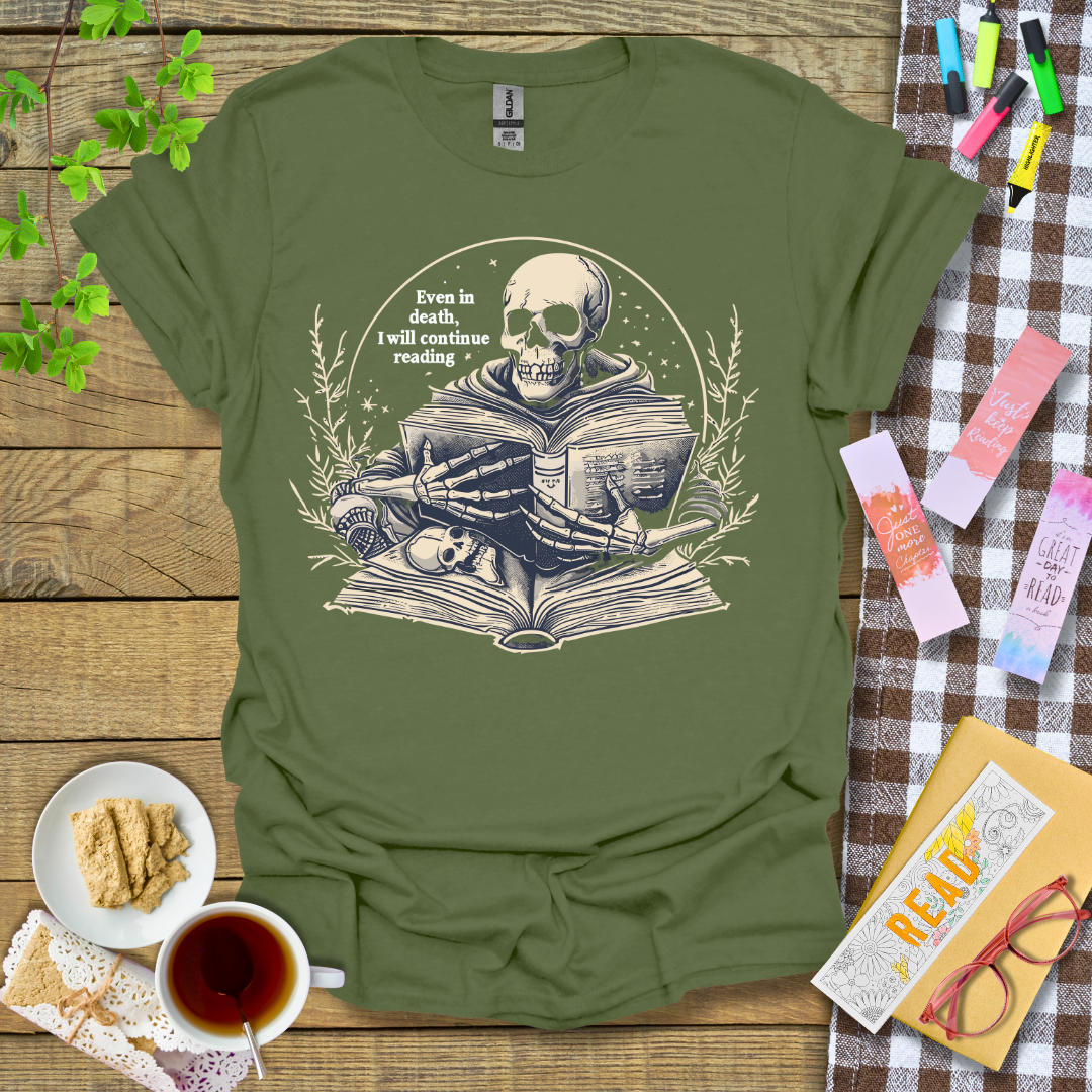 Reading Never Stop Graphic T Shirt
