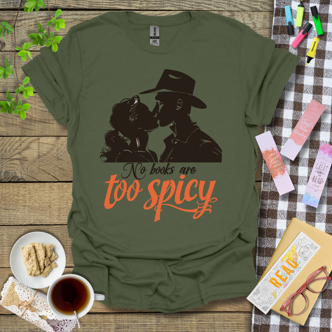 No Books Are Too Spicy Graphic T Shirt