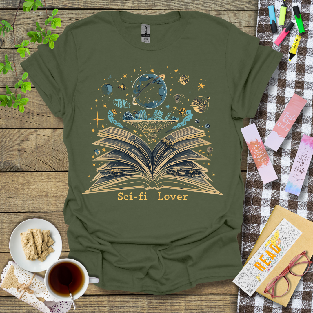 Sci-fi Lover Theme Graphic T Shirt