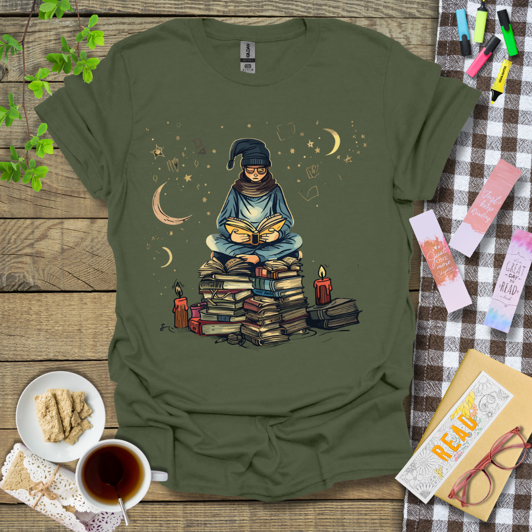 Reading Under The Stars Graphic T Shirt