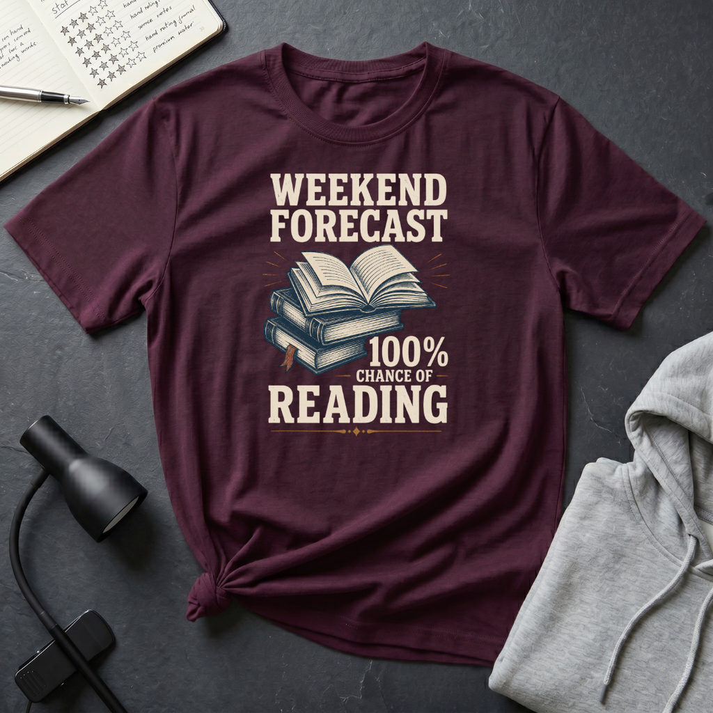 100% Chance of Reading T Shirt