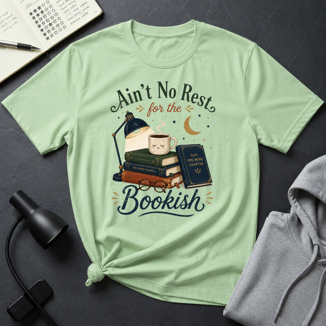 No Rest For The Bookish T Shirt