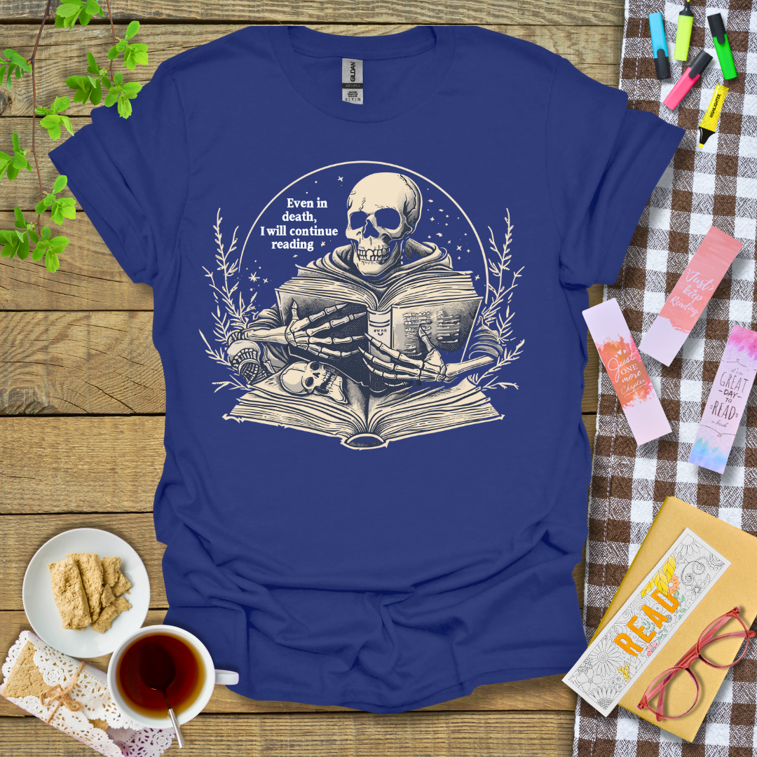 Reading Never Stop Graphic T Shirt