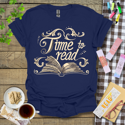 Time To Read Graphic T Shirt
