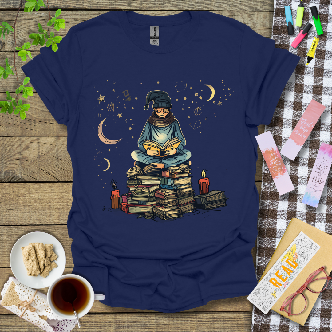 Reading Under The Stars Graphic T Shirt