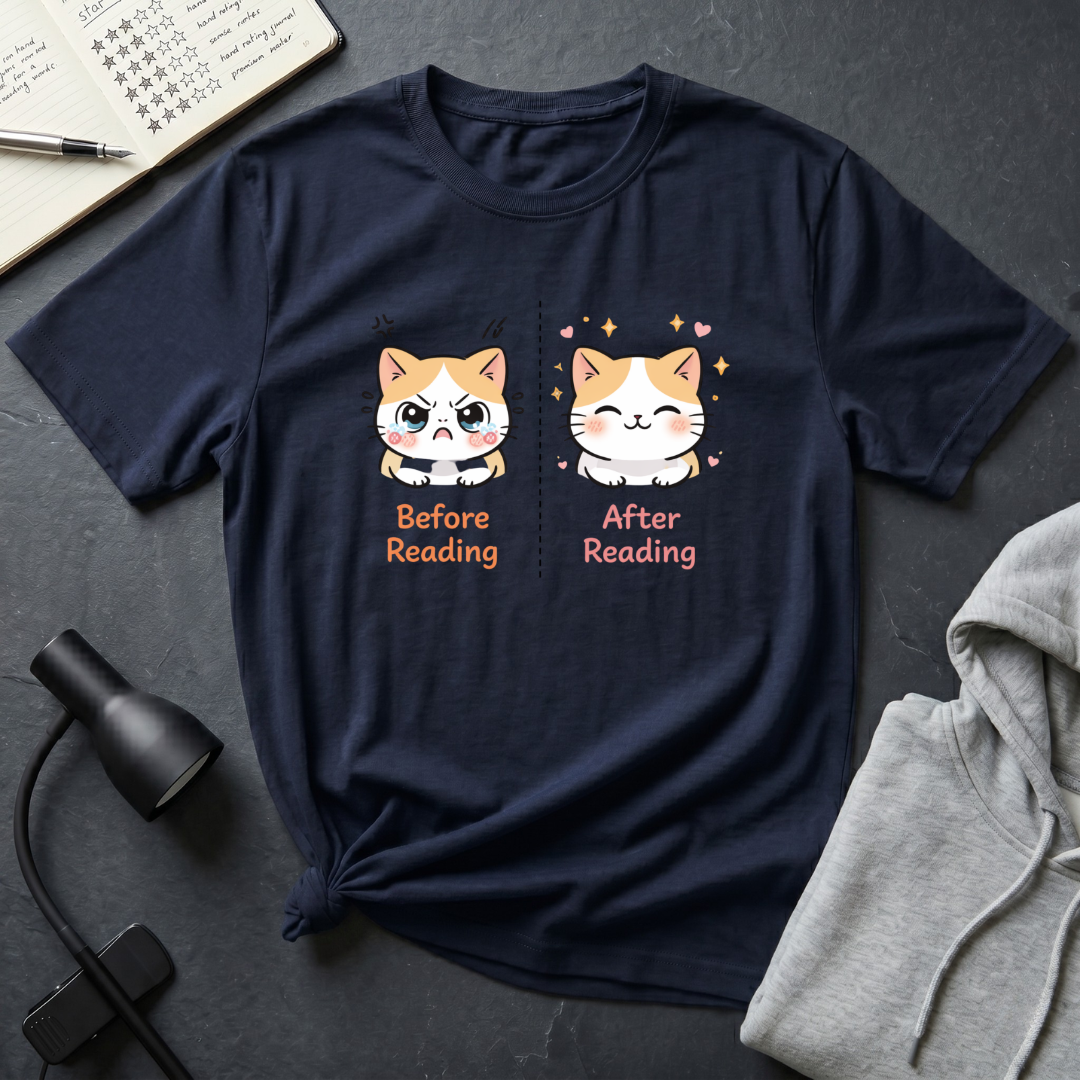 Before-After Reading T Shirt