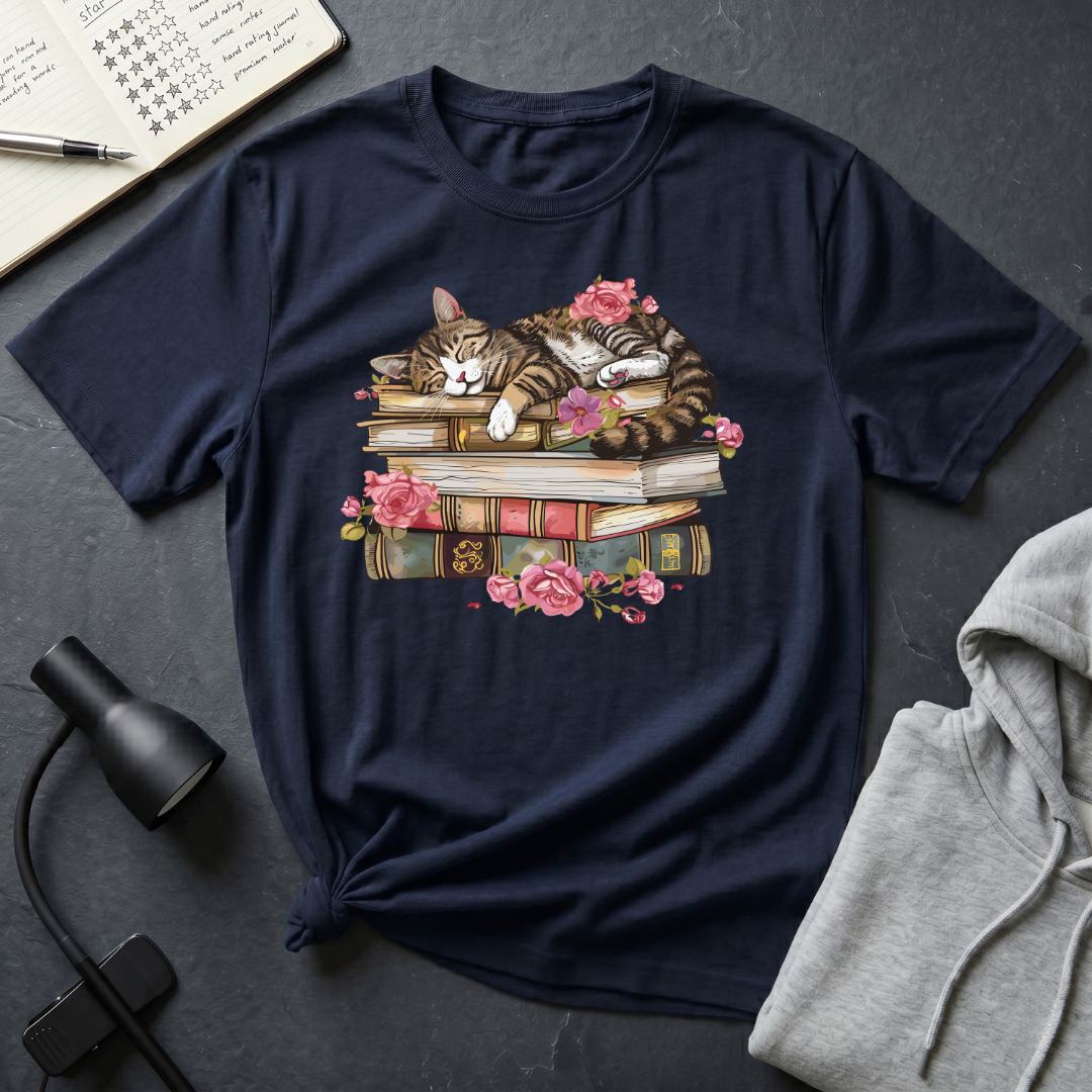 Sleeping Cat T Shirt